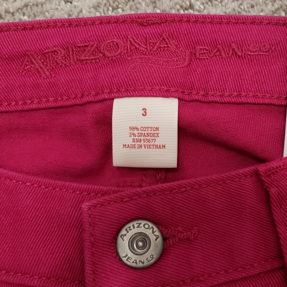 Arizona Jean Company Super Skinny Pink Jeans - Picture 4 of 4